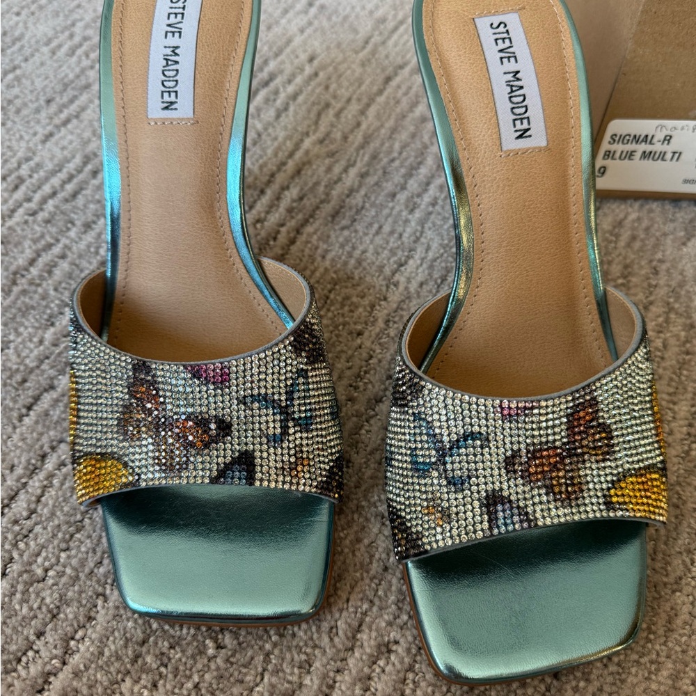 Steve Madden Blue Multi Women's Shoes signal-r